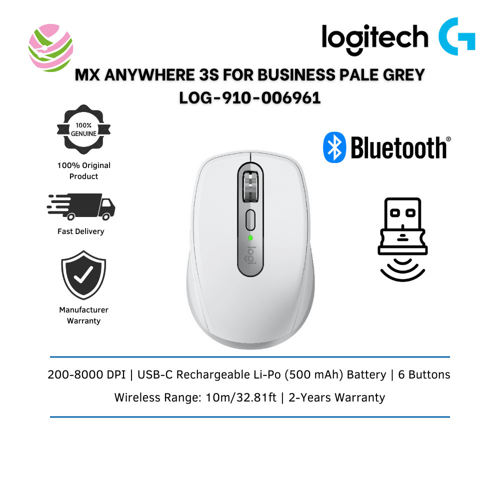 LOGITECH MX ANYWHERE 3S สําหรับธุรกิจ PALE GREY - LOG-910-006961