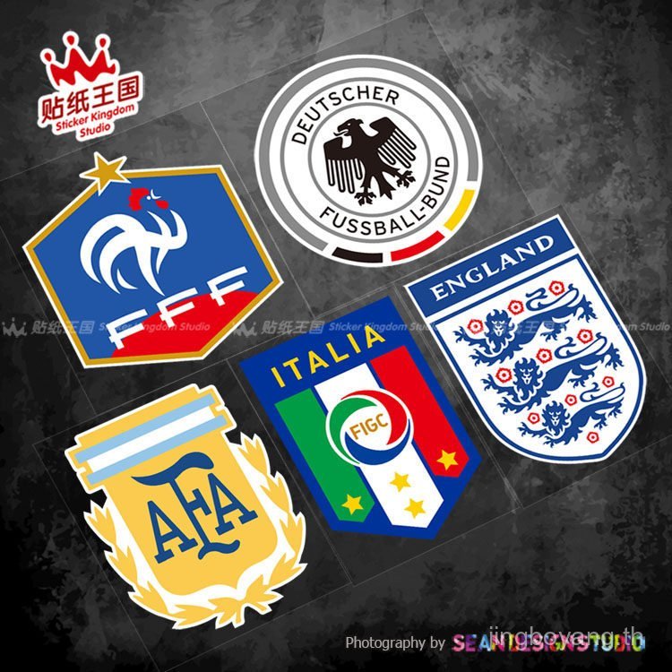 World Cup Italy England Argentina French Motorcycle Sticker