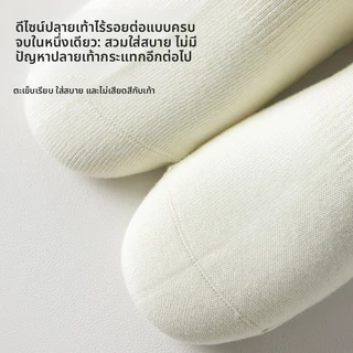 ถุงเท้าโยคะ Blue Series Pilates Dedicated Pure Cotton Mid-Tube Indoor Fitness Boneless Sports Anti-slip