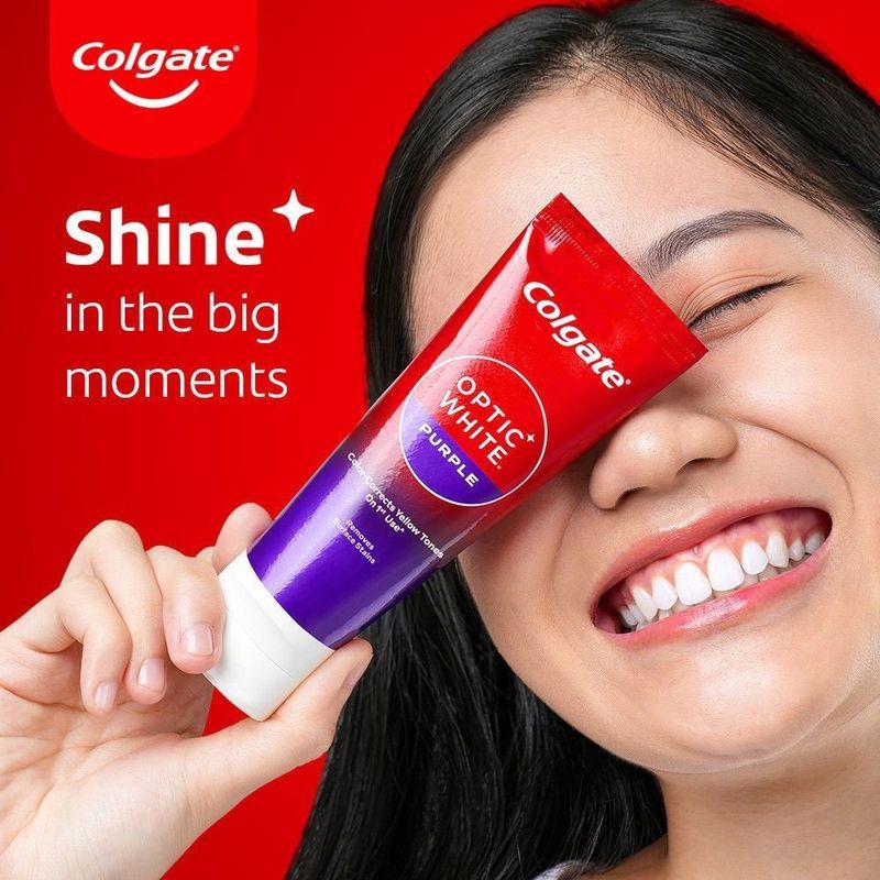 Thailand Quick Feeling Colgate Purple Whitening Adult Colgate Hot Feeling Fresh Breath ยาสีฟันของแท้