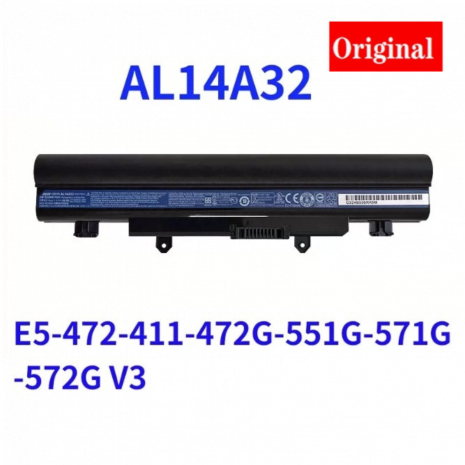 ♛BATTERY ACER แบตเตอรี่ เอเซอร์ E14 E5-411 E5-421G E5-431 E5-471 AL14A32 มี( มอก.2217-2548 )