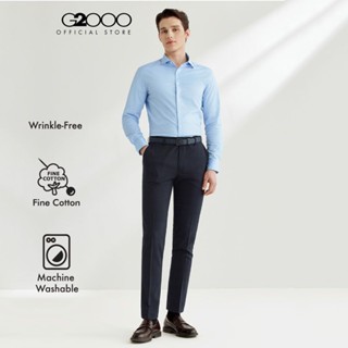 G2000 เสื้อเชิ้ตแขนยาวแบบทางการสำหรับผู้ชาย ทรง Smart Fit รุ…