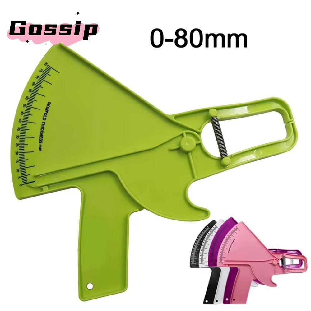 GOSSIP Sebum Caliper Clamp, 0-80 มม.ความแม่นยําสูง Body Fat วัดเครื่องทดสอบเครื่องวิเคราะห์, Profess