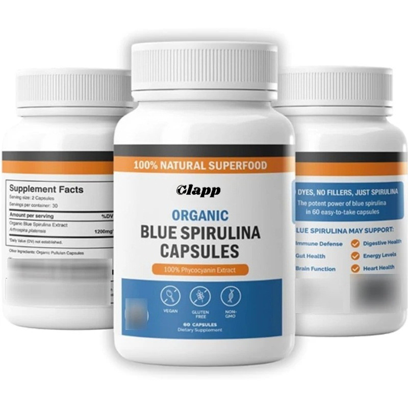 热销 有机蓝螺旋藻Organic Blue Spirulina Capsules26407A8/28