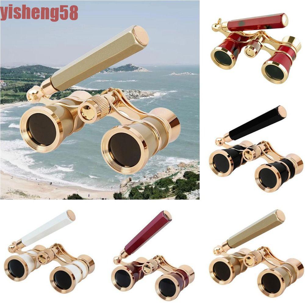FABLE Opera Glasses สปายด์Vintage ขยายภาพ 3X น้ำหนักเบาทrèsพกพาสะดวกสำหรับผู้ใหญ่