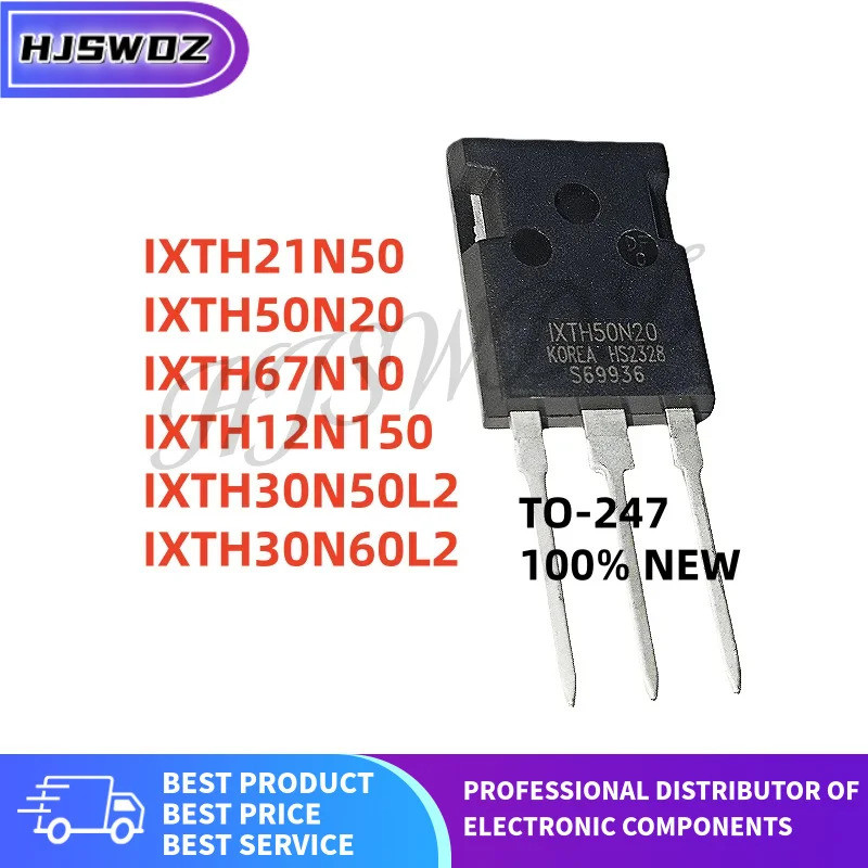 5 ชิ้น/ล็อต IXTH50N20 IXTH12N150 IXTH30N50L2 IXTH67N10 IXTH30N60L2 IXTH21N50 TO-247 MOS Tube ชิปใหม่