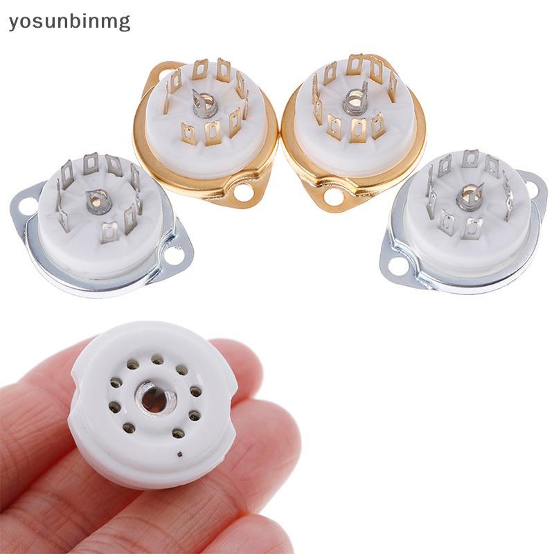 Yosunbinmg] 1 PC แชสซี mount 9pin เซรามิคหลอด soet สําหรับ EL84 ECC82 6922 12AX7 ใหม่