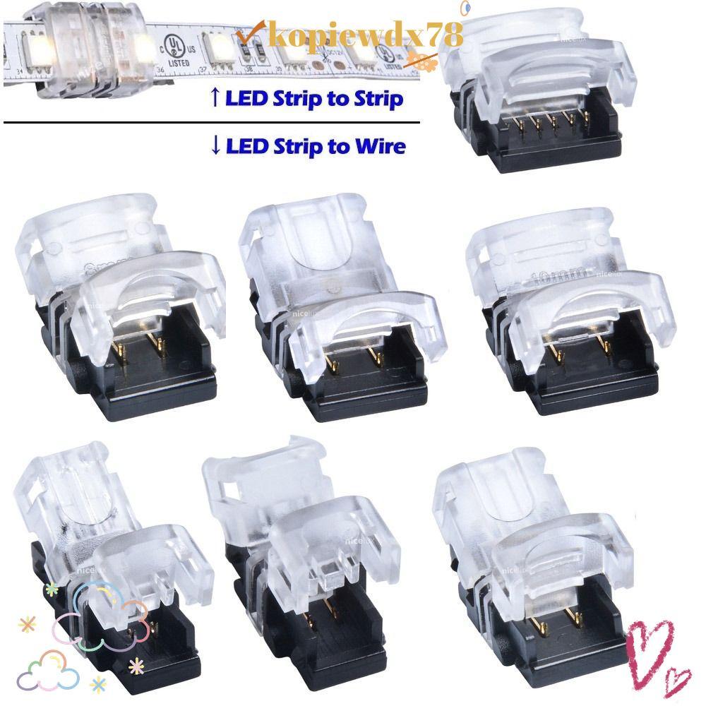 KOPIEWDX LED Strip Connector 4pin 5pin 6pin Terminal Splice LED Strip to Wire Connectors