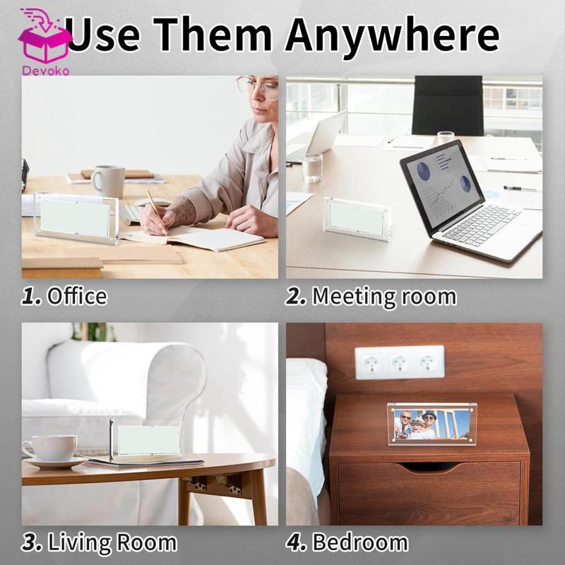 [chiwanji2mf] Simple Access Acrylic Dollar Bill Display Frame Magnetic Protector จอแสดงผลโปร่งใสสําห