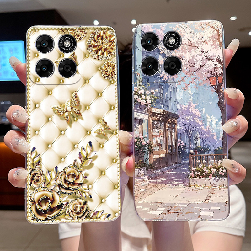 เคสโทรศัพท์สําหรับ Motorola Moto G67 G77 Clear TPU Anti-scratch Soft Casing สําหรับ Motorola Moto G6