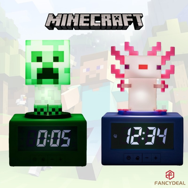 นาฬิกาปลุก Creeper และ Axolotl