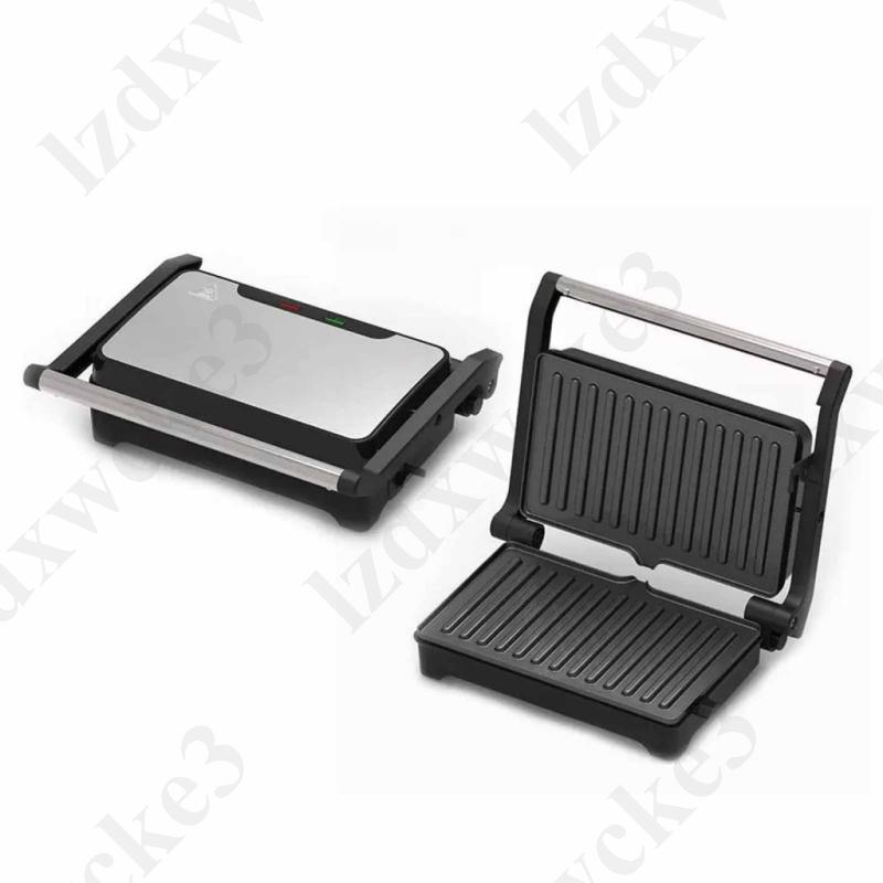 [สินค้าใหม่][Lzdxwcke3] Electric Panini Press Compact Sandwich Press สําหรับขนมแซนด์วิชชีส