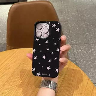 เคสไอโฟน 16 17 สำหรับ iPhone 11 13 15 12 14 Pro Max 7 16 14 15 8 Plus X XR XS Max 15 Pro เคสผิวมันลายจุดน่ารักเรียบง่าย
