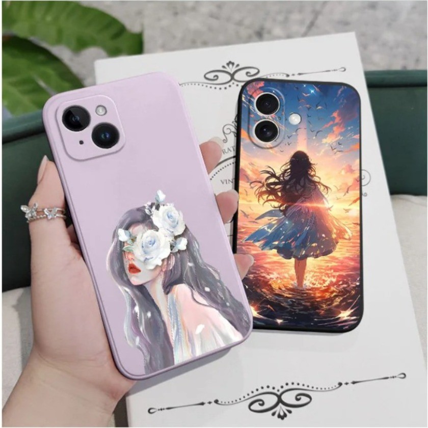 Backlightเทพธิดาดอกไม้สาวเคสโทรศัพท์สําหรับXiaomi Poco C75 C71 F7 Ultra X3 M3 Pro C85x C85 F8 Pro F8