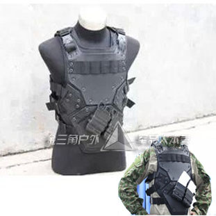 Transformers TF3 เสื้อกั๊กยุทธวิธีคอสเพลย์จริง CS Field Protection เสื้อกั๊กสีดําปรับได้