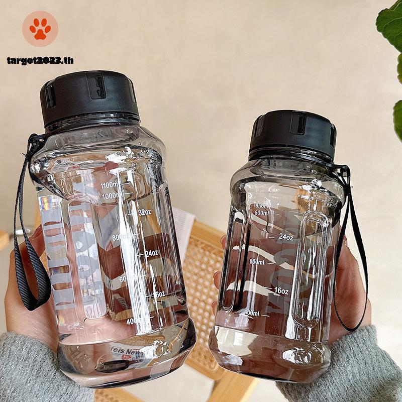 [ARG] 850/1000/1300ml ขวดน้ําความจุขนาดใหญ่ Gym Fitness ขวดดื่มกลางแจ้ง Camping ปีนเขาเดินป่ากีฬาแฟชั่นกาต้มน้ํา [TH]