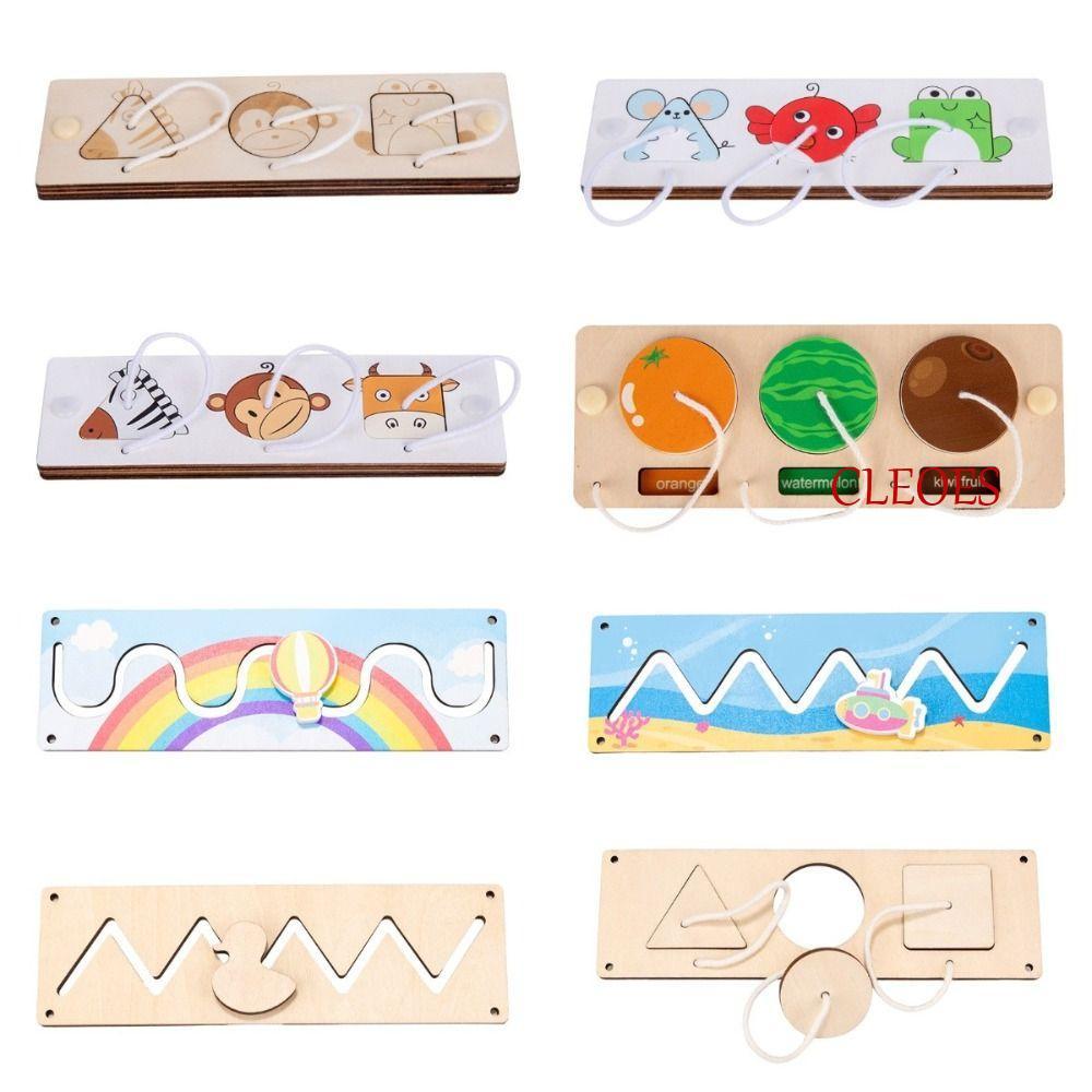 CLEOES Busy Board DIY ของเล่นปริศนา, ฟังก์ชั่นสวิตช์ Montessori Busy Board อุปกรณ์เสริม, Sensory Boa
