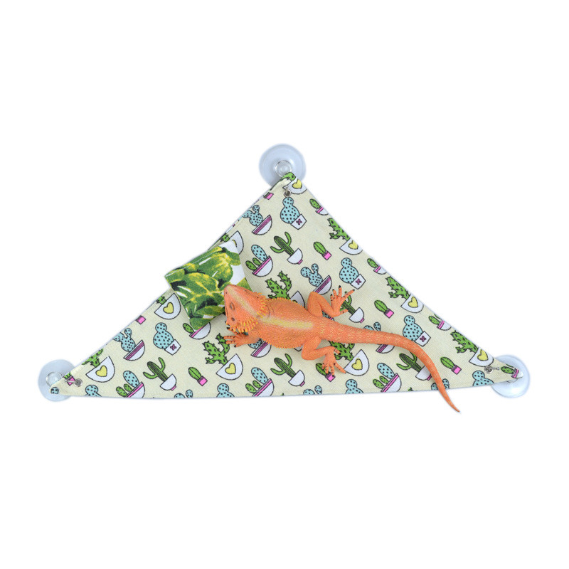 ผ้าใบ Lizard Hammock Reptile Bed Maned Lizard Gecko Gecko Chameleon Swing Bed พร้อมหมอน [Y]