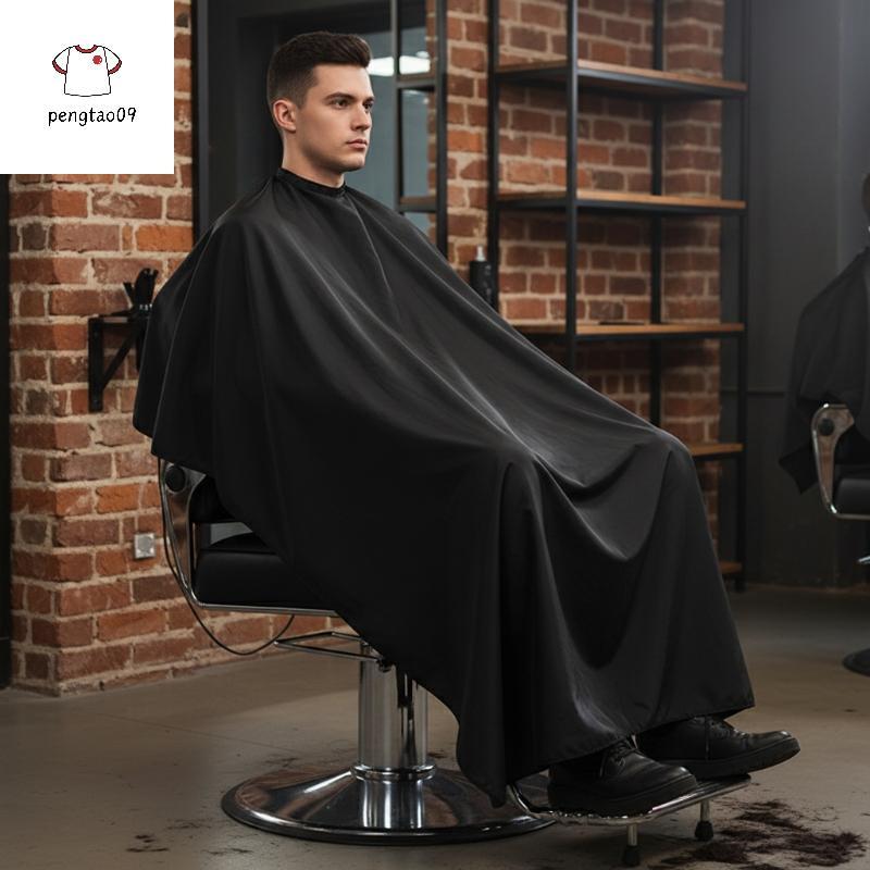 Pengatao09 Professional Hairdressing ตัดผม Cape ปรับ Snap ปิด Salon ตัดผม Cape 140*120 ซม.กันน้ํา Hairdressing Salon ร้านตัดผมใหม่