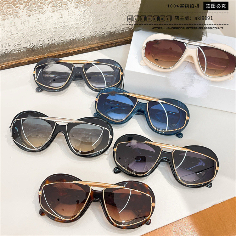 IPON Loe** Round-frame sunglasses, personalized fashion sunglasses for women, trendy double-layer le