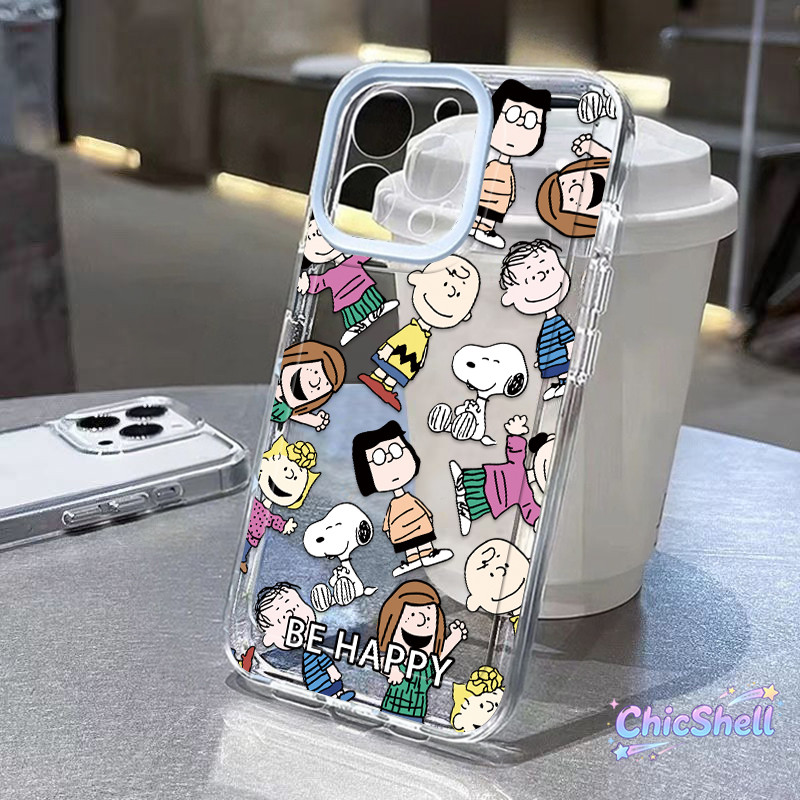 เคสไอโฟน สนูปปี้ เคสใส กันกล้อง cho iPhone 11 12 13 14 15 16 ProMax X XR XS Max 7 8Plus-CL