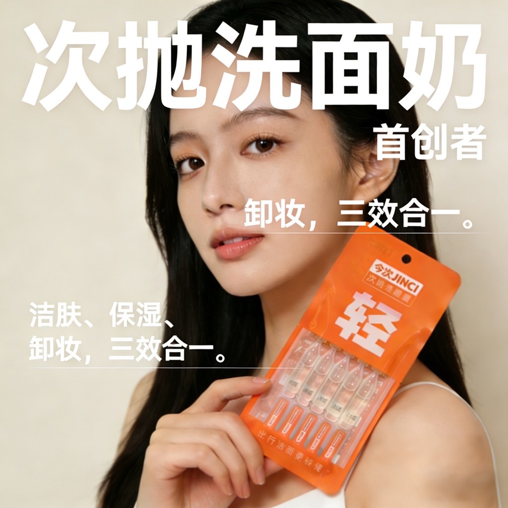 Amino Acid Facial Cleanser Five-Star Hotel B & B Facial Cleanser Travel Portable Cleansing Makeup Re
