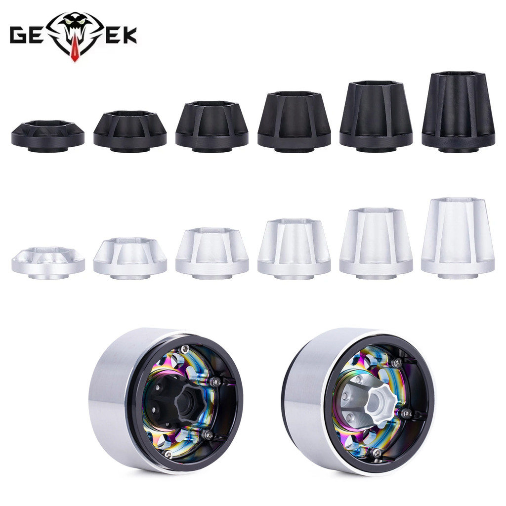 2/4 ชิ้นอลูมิเนียม 12 มิลลิเมตรล้อ Hex Hub Widen อะแดปเตอร์สําหรับ 1/10 RC Crawler 1.9 2.2 ล้อขอบ Axial SCX10 TRX4 RR10 Wraith Capra D90