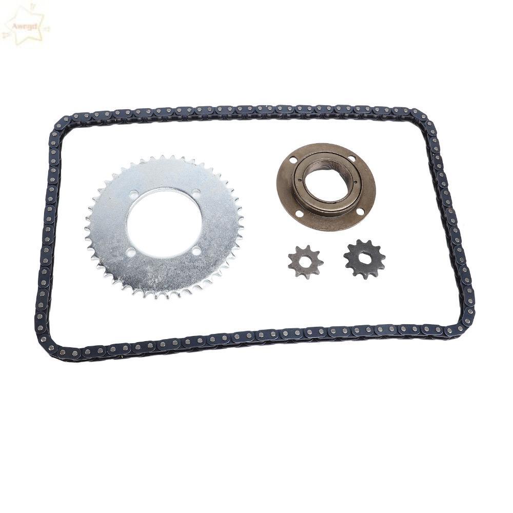 AWNGD T8F ชุดโซ่สเตอร์, Toothless Flywheel 116 Links Chain T8F ชุดโซ่เกียร์, ทนทาน 44T เฟืองโซ่ชุด G