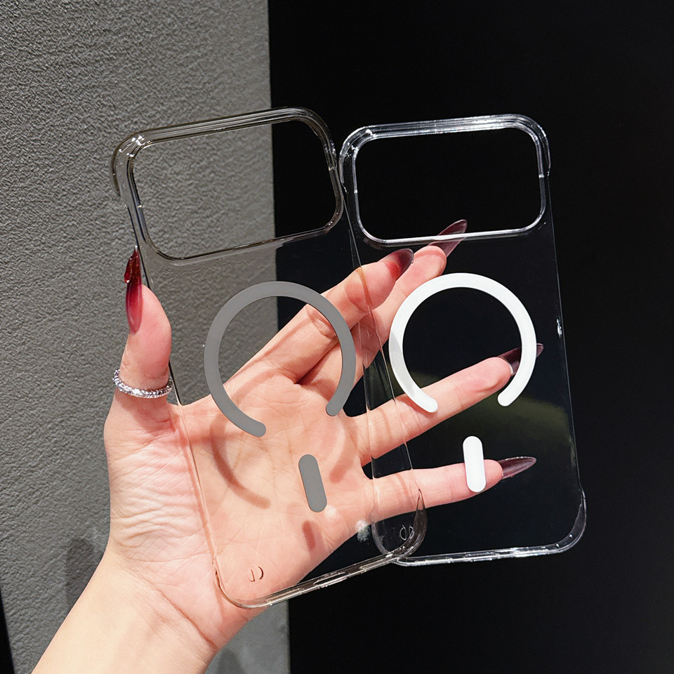 [JLK] เคสแม่เหล็กใสคริสตัลไร้กรอบบางเฉียบสําหรับ iPhone 17 Air 17 Pro Max ฝาครอบป้องกันโทรศัพท์ไร้ขอบโปร่งใส