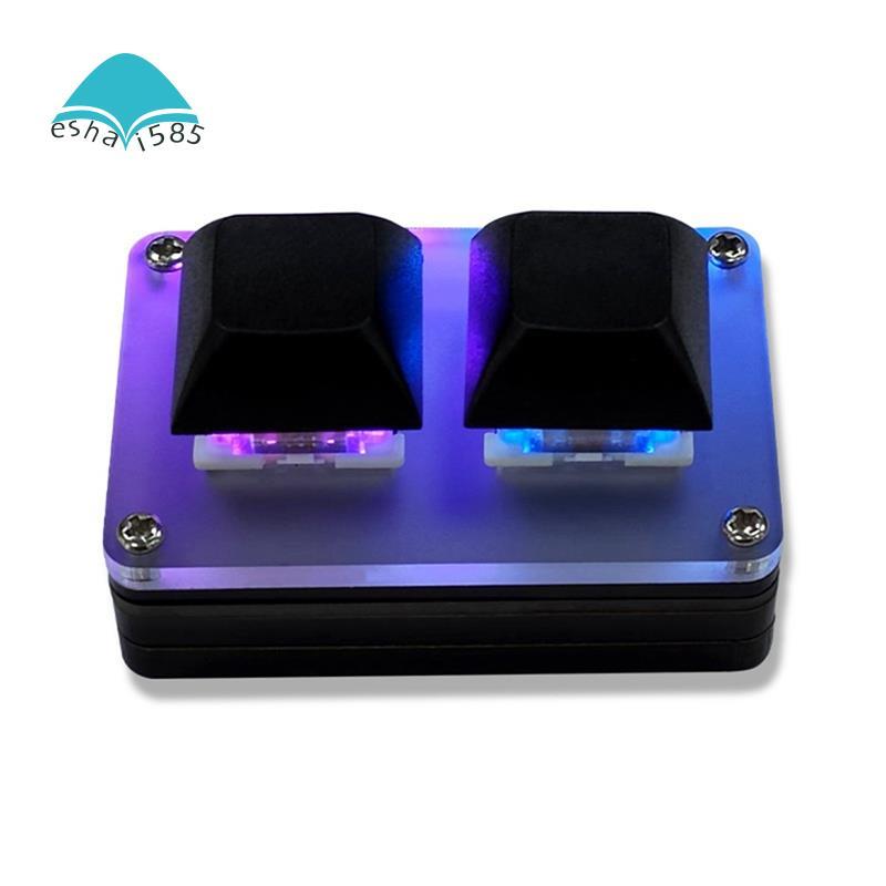 Eshai5852-Key Mini Keyboard Copy and Paste Programmable Custom Gaming Mechanical Keyboard พร้อมไฟ RG