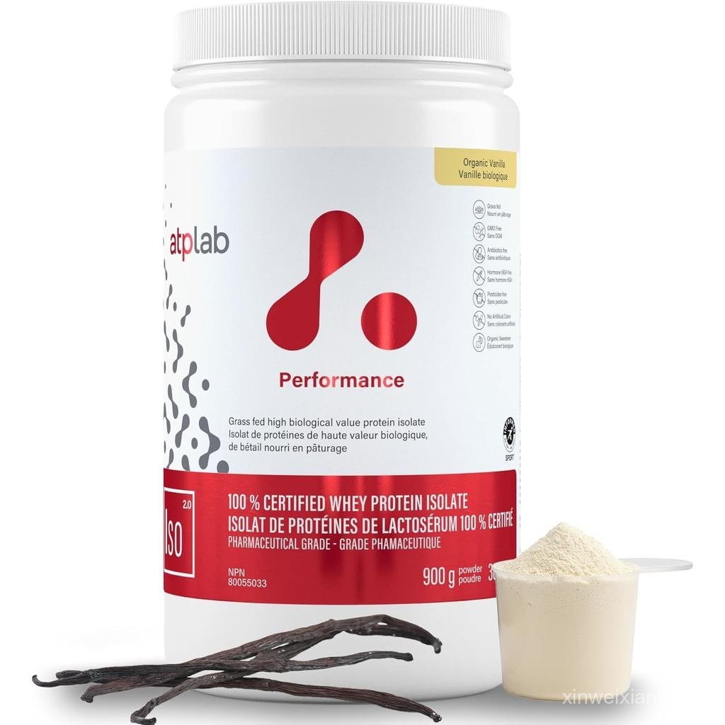 ATP LAB ISO 900g Powder (วานิลลาฟลาโวร์) 30Servings Whey Isolate Protein Powder ISO Protein Powder W