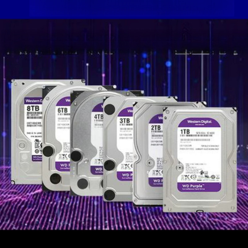 WD10 WD20PURX WD30 WD40 WD60 1TB 2TB 3TB 4TB 6TB HDD การเฝ้าระวัง 3.5" ฮาร์ดไดรฟ์ภายใน SATA 64MB สีม