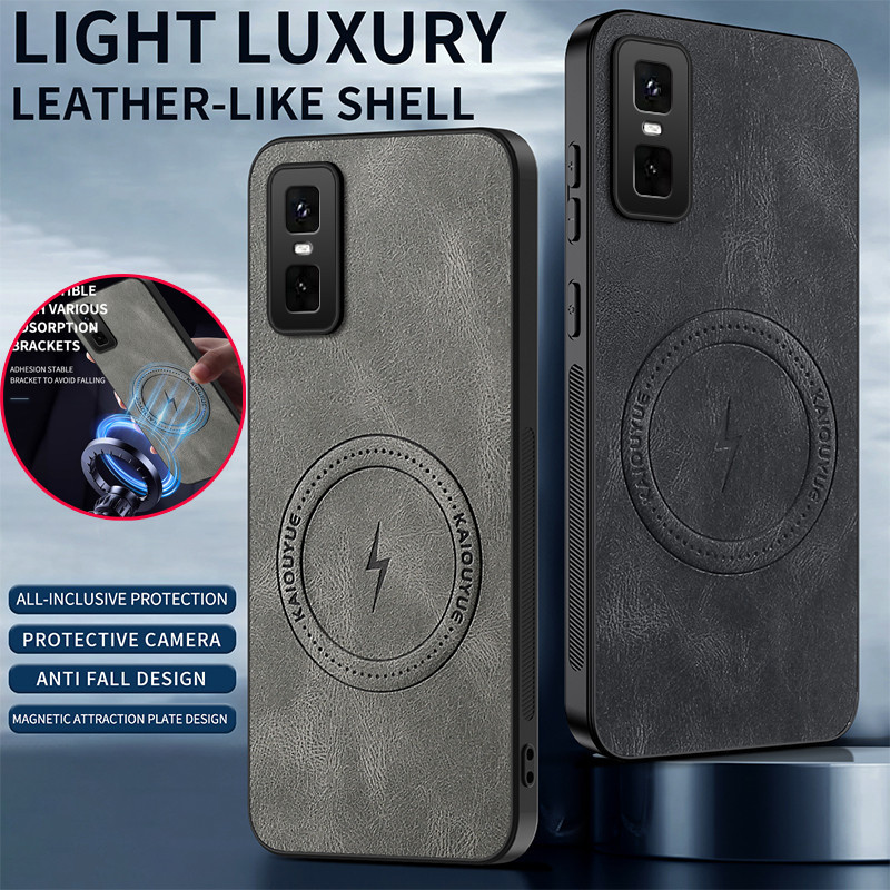 รองรับแม่เหล็กปลอกชาร์จไร้สายสําหรับ Infinix GT 30 Pro GT30Pro 30Pro 5G Retro หนังเคสโทรศัพท์ป้องกันเลนส์กันกระแทกกันชนนุ่มกรณีปกหลัง 5CVL
