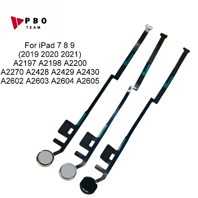 ปุ่ม Home Flex Cable สำหรับ Pad 5 6 7 8 9 2017 2018 2019 2020 2021 A2270 A2197 A1822 A1893 thumbnail 3