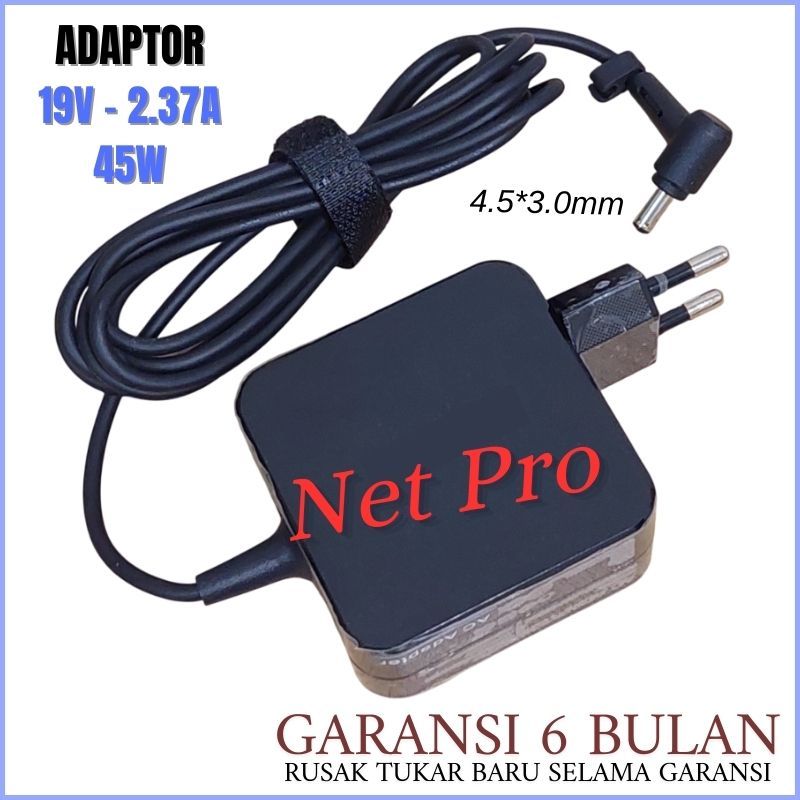 อะแดปเตอร์ชาร์จสําหรับ Asus E1404F X1402Z 19V - 2.37A 45W DC 4.5*3.0mm Pin Central -NPRO