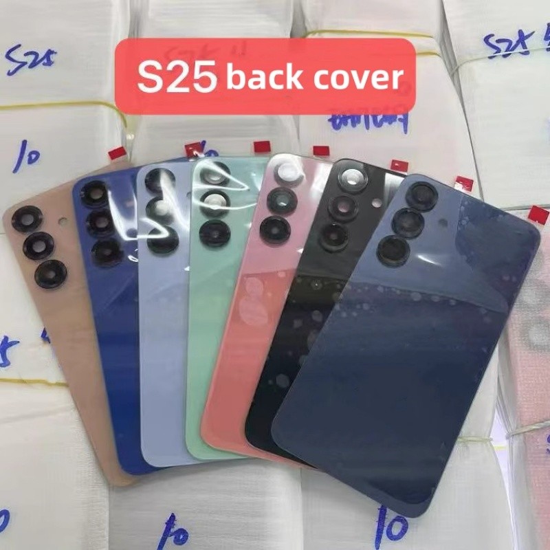 SAMSUNG 1X กระจกฝาหลังแบตเตอรี่สําหรับSamsung Galaxy S25 S25+ S25Plus S25Ultra SM-S931B S936F/DS S938Uปกหลังอะไหล่ซ่อมประตู