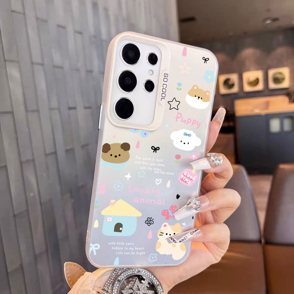 เคส ผิวด้าน For Samsung A37 A57 A07 4G/5G A17 A06 A16 A26 A36 A56 A55 A15 S26Ultra S25Fe S25Ultra S24Ultra ลายน่ารัก