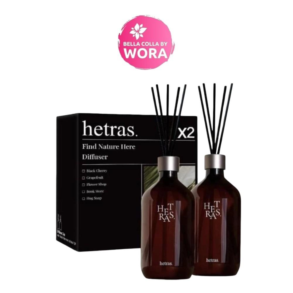 Hetras Diffuser ก้านไม้หอม [500 ml./ขวด] ก้านหอมพรีเมียม