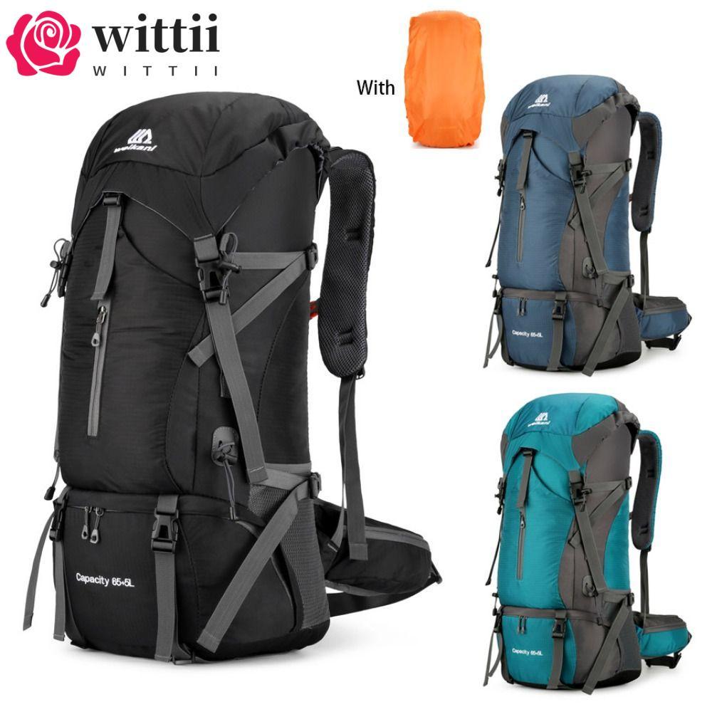 WITTII Travel Backpack, 70L Large Capacity Travel Rucksack, Handheld Waterproof Multi Purpose Duffle