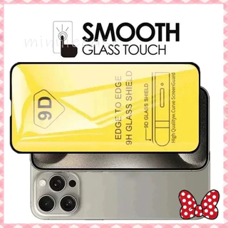 🔥ฟิล์มกระจก เต็มจอ กันน้ำกันน้ำมัน 9D for iPhone 16 11 12 13 14 15 Pro Max 12Mini XS XR 6 7 8Plus SE Screen Protector