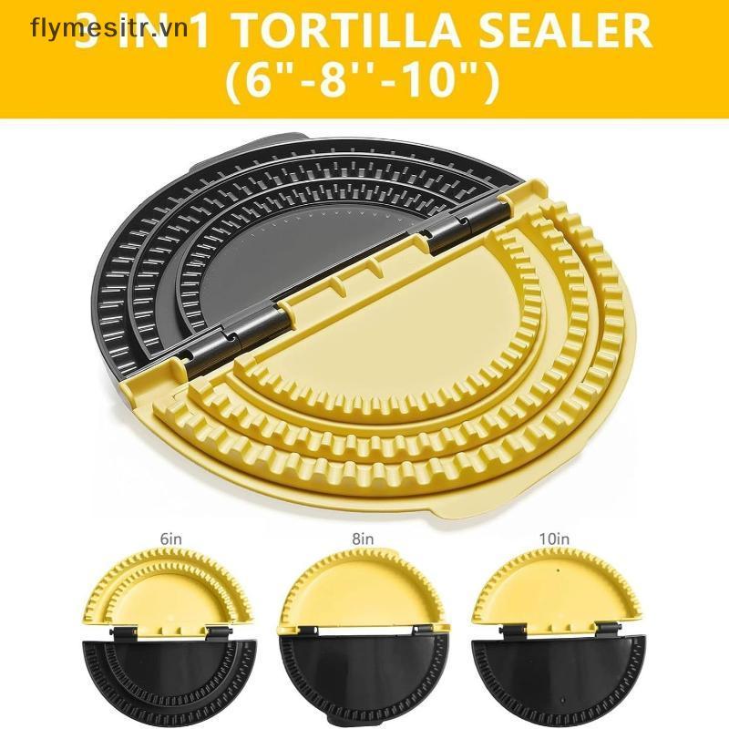 FF 3-in-1 Tortilla Sealer, Tacos Tortilla Crimper Maker, ปรับขนาดได้, สําหรับขนาด 6"-10" Crust, Make
