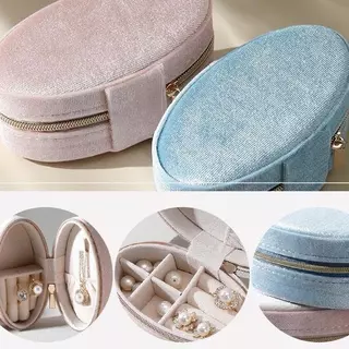 Jinjoo กล่องใส่เครื่องประดับ MINI JEWEL ขนาดพกพา ดีไซน์หรูหรา สำหรับเก็บเครื่องประดับส่วนตัว