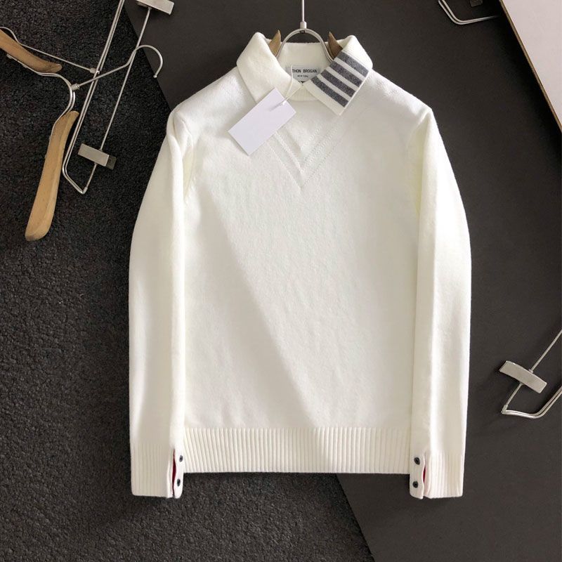 เสื้อกันหนาวผู้ชายแขนยาวแบบใหม่ดีไซน์สำหรับฤดูหนาวพร้อมลายขนสัตว์