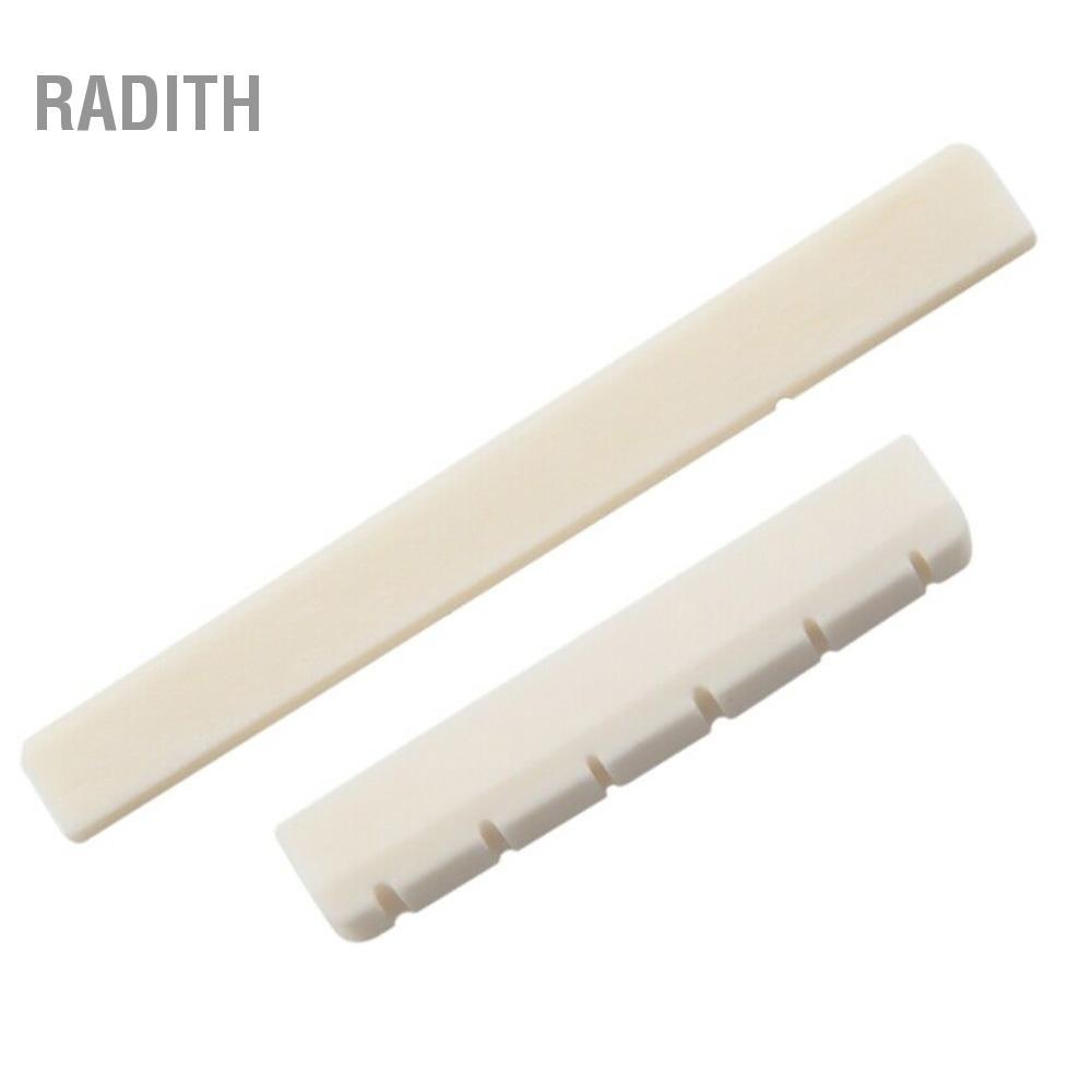 Radith Radith fangzi Guitar Saddle Nut กระดูกวัวสีขาวสำหรับ Classic 39 นิ้ว