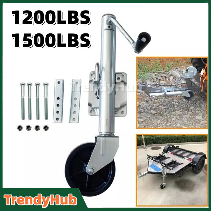 ล้อหน้าเทรลเลอร์ แบบล้อเดี่ยวTRAILER JACK 1200 LBS แบบล้อคู่ DUAL WHEEL TRAILER JACK 1500 LBS