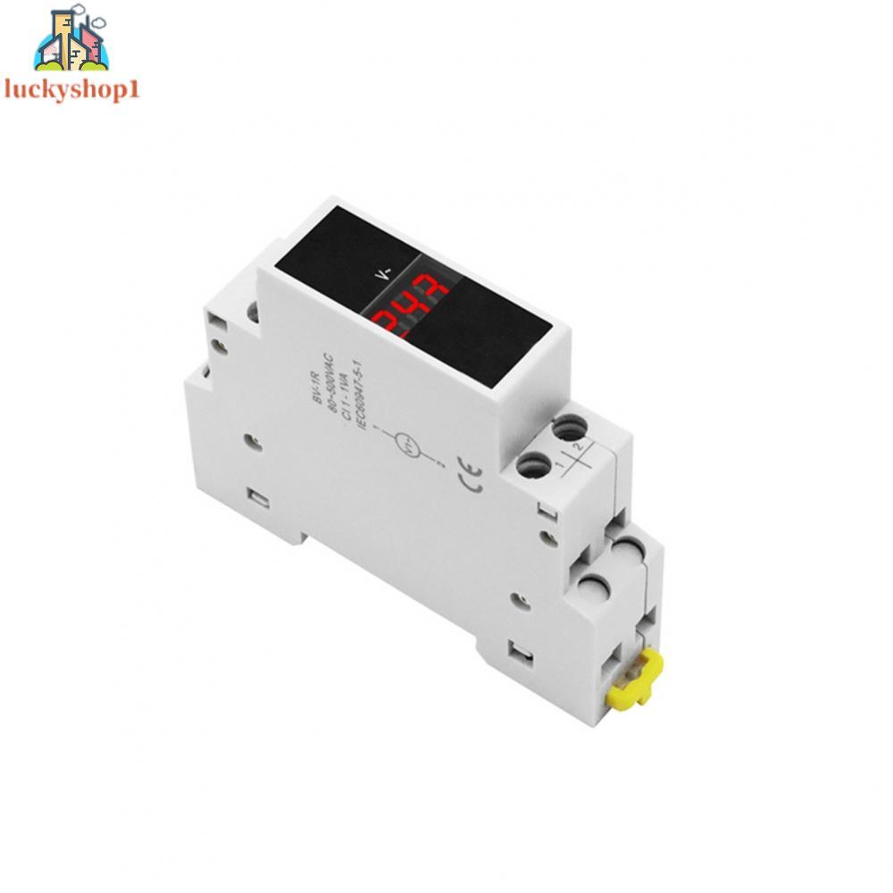 โวลต์มิเตอร์แบบแยกส่วน BV-1R DIN35MM รางนําทางมาตรฐานการออกแบบหัวเข็มขัดคู่ทนทาน