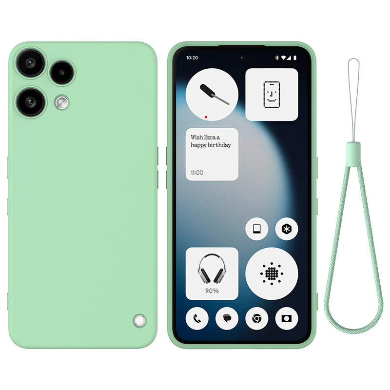 สําหรับ Nothing Phone 3A Lite Case ELVEV รวมทุกอย่างซิลิโคนเหลวที่เหมาะกับผิว Flocking Phone Cover