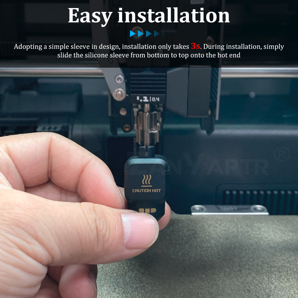 ถุงเท้าซิลิโคนสีดําสีเขียว Bambu Lab P2S Hotend ฉนวนกันความร้อนกรณีฝาครอบสีพิเศษสําหรับ 3D เครื่องพิมพ์อุปกรณ์เสริม - รูปที่ 2