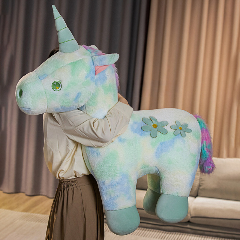 ยูนิคอร์นของเล่นตุ๊กตาพราวที่มีสีสันสายรุ้งเพกาซัสตํานานสัตว์ตกแต่งบ้านบ้านประกอบของขวัญเด็ก ราคา ถูกที่สุด ดีลบีเคเค แกลเลอรีภาพที่ 8