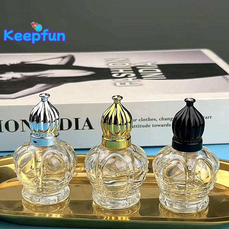 [Keepfun] 15ml Gold Glass Mini Vintage Transparent Empty Sample Vial Bottles Refillable Bottles Drop